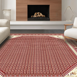 Chic Transitional Textured Design(Red)