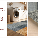 Ultra Soft Area Rug, Non Slip, Stain Resistant, Washable Area Rugs for Living Room, Bedroom, Large Washable Dining Room Rug with Contemporary Neutral Design(Beige)