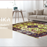 Ultra Soft Area Rug, Non Slip, Stain Resistant, Washable Area Rugs for Living Room, Bedroom, Boho Antique Moss Meditation Area Carpet(Green)