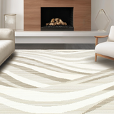 Sophisticated Cream Wave Geometry(Beige)