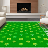 Ultra Soft Area Rug, Non Slip, Stain Resistant, Washable Area Rugs for Living Room, Bedroom, Rustic Traditional Gnome Aesthetic(Green)