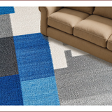 Ultra Soft Area Rug, Non Slip, Stain Resistant, Washable Area Rugs for Living Room, Bedroom, Geometric Pattern Bedroom Area Rug for High Traffic Spaces(Gray)