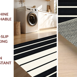 Elegant Neutral Toned Stripe Design(Black)