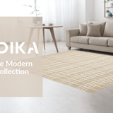Ultra Soft Area Rug, Non Slip, Stain Resistant, Washable Area Rugs for Living Room, Bedroom, Rustic Soft Cream Knotted Tassels(Beige)
