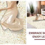 Ultra Soft Area Rug, Non Slip, Stain Resistant, Washable Area Rugs for Living Room, Bedroom, Stylish Abstract Cow Print Aesthetic(Beige)