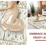 Contemporary Textured Diamond Layout(Beige)