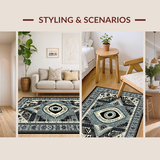 Artisanal Black and Gray Tiled Design(Gray)