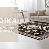 Striking Color Geometric Shapes(Black)