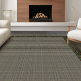 Ultra Soft Area Rug, Non Slip, Stain Resistant, Washable Area Rugs for Living Room, Bedroom, Rustic Earth Tone Striped Texture(Brown)