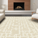 Contemporary Ogee Patterned Delight(Beige)