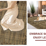 Ultra Soft Area Rug, Non Slip, Stain Resistant, Washable Area Rugs for Living Room, Bedroom, Minimalist Animal Texture Display(Beige)