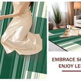Stylish Geometric White and Green(Green)