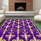 Ultra Soft Area Rug, Non Slip, Stain Resistant, Washable Area Rugs for Living Room, Bedroom, Stylish Seasonal Decor Influence(Purple)