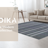 Ultra Soft Area Rug, Non Slip, Stain Resistant, Washable Area Rugs for Living Room, Bedroom, Stylish Farmhouse Tiled Arrangement(Gray)