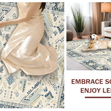 Artistic Cream Geometric Motif(Beige)