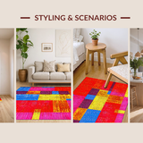 Dynamic Colorful Symmetrical Design(Red)