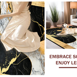 Bold Geometric Black Marble Vision(Black)