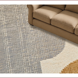 Ultra Soft Area Rug, Non Slip, Stain Resistant, Washable Area Rugs for Living Room, Bedroom, Antelope Print Oushak(Beige)