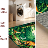 Playful Jurassic Scene Motif(Green)