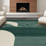 Contemporary Green Curvilinear Artwork(Green)