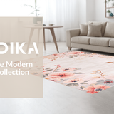 Ultra Soft Area Rug, Non Slip, Stain Resistant, Washable Area Rugs for Living Room, Bedroom, Serene Minimalist Blush Touch(Pink)
