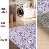 Ultra Soft Area Rug, Non Slip, Stain Resistant, Washable Area Rugs for Living Room, Bedroom, Contemporary Soft Purple Texture(Purple)