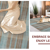 Ultra Soft Area Rug, Non Slip, Stain Resistant, Washable Area Rugs for Living Room, Bedroom, Chic Abstract Textured Pattern(Brown)