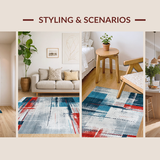 Eclectic Stained Abstract Motif(Gray)