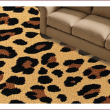 Ultra Soft Area Rug, Non Slip, Stain Resistant, Washable Area Rugs for Living Room, Bedroom, Exotic Leopard Print Living Room Non-Slip Rug(Beige)