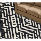 Vibrant Abstract Zebra Motif(Black)