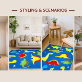 Delightful T Rex Illustrations(Blue)