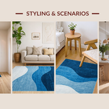 Artful Ombre Cloud Design(Blue)