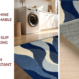 Contemporary Curvilinear Motif(Blue)