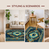 Contemporary Colorful Medallion Style(Blue)