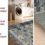 Ultra Soft Area Rug, Non Slip, Stain Resistant, Washable Area Rugs for Living Room, Bedroom, Luxurious Cosmic Textured Visuals(Gray)