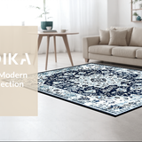 Transitional Tiled Design with Character(Blue)
