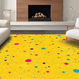 Joyful Abstract Color Splash Motif(Yellow)