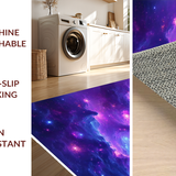 Ultra Soft Area Rug, Non Slip, Stain Resistant, Washable Area Rugs for Living Room, Bedroom, Radiant Galactic Dreamscape Pattern(Purple)