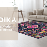 Sophisticated Oushak Inspired Aesthetic(Blue)