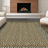 Ultra Soft Area Rug, Non Slip, Stain Resistant, Washable Area Rugs for Living Room, Bedroom, Lively Urban Safari Style(Brown)