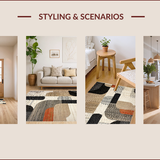 Ultra Soft Area Rug, Non Slip, Stain Resistant, Washable Area Rugs for Living Room, Bedroom, Rustic Earthy Animal Motif(Beige)