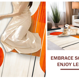 Ultra Soft Area Rug, Non Slip, Stain Resistant, Washable Area Rugs for Living Room, Bedroom, Vibrant Abstract Orange Aesthetic(Orange)