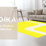 Ultra Soft Area Rug, Non Slip, Stain Resistant, Washable Area Rugs for Living Room, Bedroom, Contemporary Soft Shape Design(Yellow)