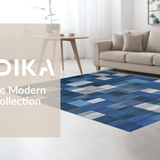 Artistic Multitonal Geometric Layout(Blue)