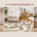 Chic Minimalist Trellis Motif(Beige)
