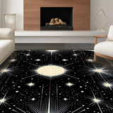 Chic Black and White Starry Aesthetic(White)