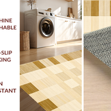 Ultra Soft Area Rug, Non Slip, Stain Resistant, Washable Area Rugs for Living Room, Bedroom, Sophisticated Cream Beige Geometric(Beige)