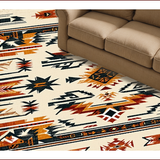Ultra Soft Area Rug, Non Slip, Stain Resistant, Washable Area Rugs for Living Room, Bedroom, Non-Slip Aztec Print Living Room Rug(Beige)