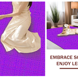 Ultra Soft Area Rug, Non Slip, Stain Resistant, Washable Area Rugs for Living Room, Bedroom, Dreamy Cozy Shag Design(Purple)