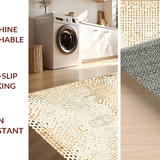 Ultra Soft Area Rug, Non Slip, Stain Resistant, Washable Area Rugs for Living Room, Bedroom, Rustic Earthy Textured Accent(Beige)